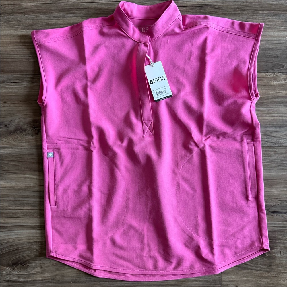 NWT Figs: F*ing Pink Rafaela Scrub Top - size: XXS